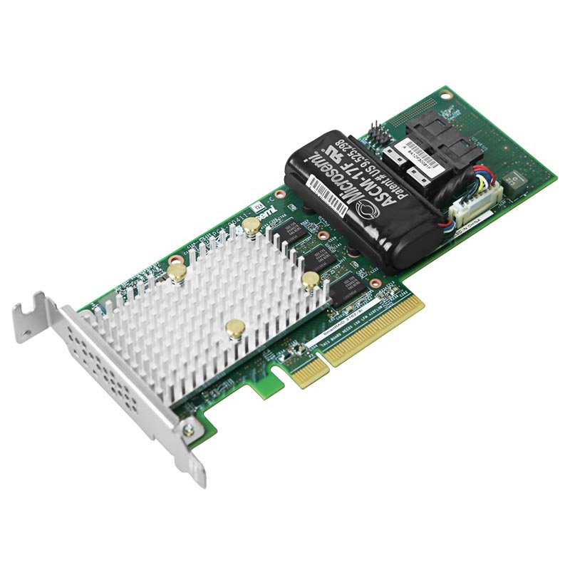  Microsemi Adaptec SmartRAID 3162-8i Single ,8 internal ports, PCIe Gen3 ,x8,2 GB DDR4,RAID 0/1/10,RAID 5/6/50/60,FlexConfig,maxCache 4.0